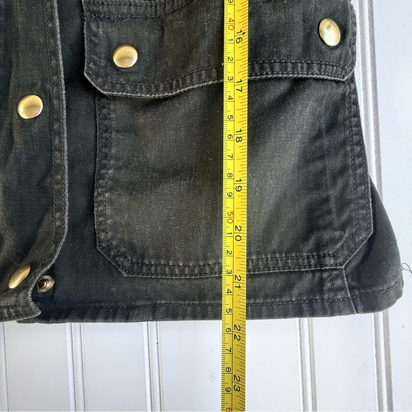 J Crew Resin Coated Twill Field Jacket Mossy Brown Green Women's XX-small - Picture 6 of 9